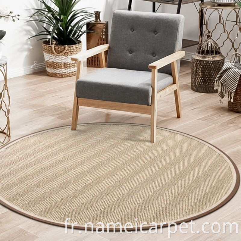 Natural Sisal Fiber Area Rugs Floor Mats 852